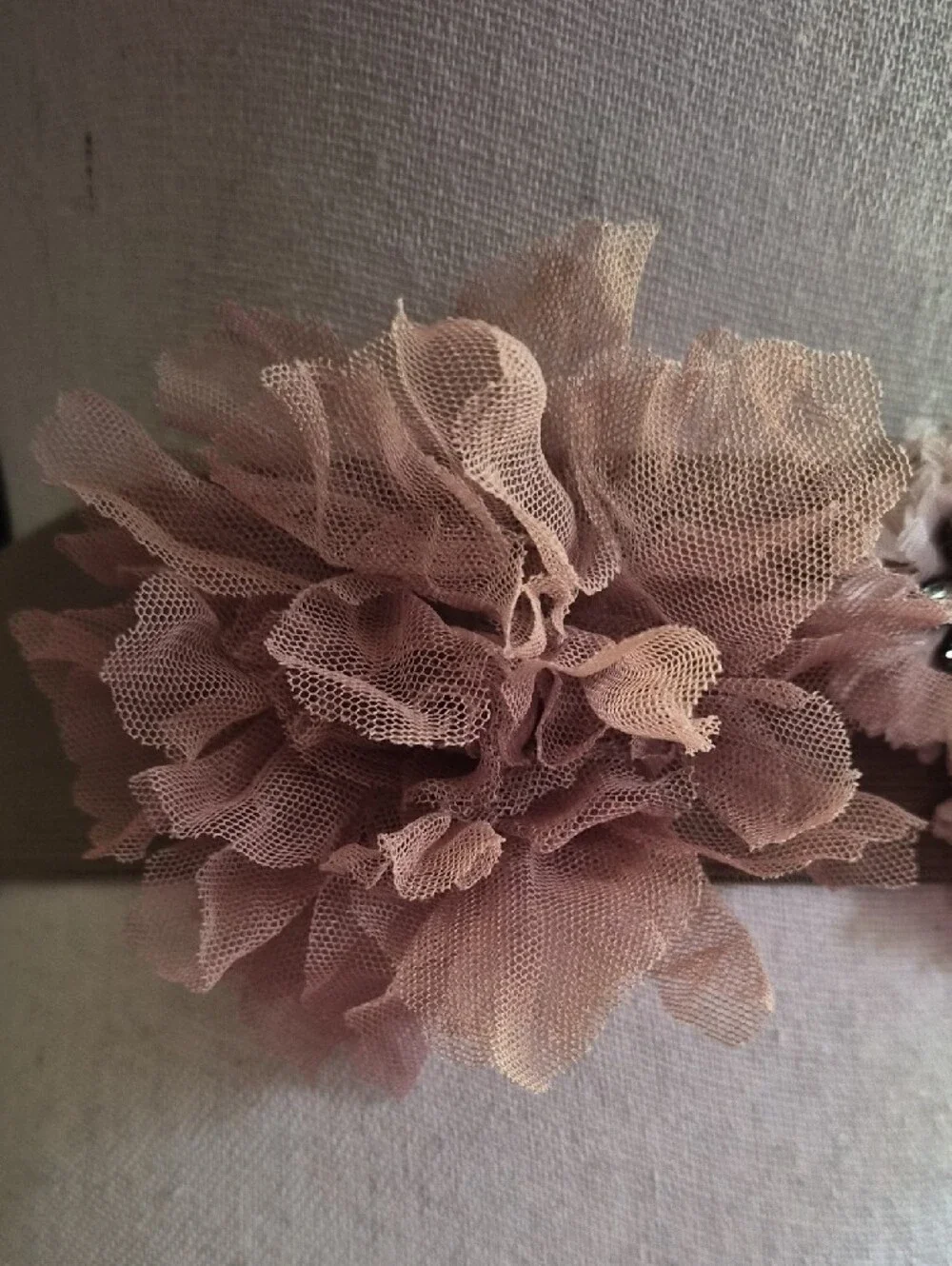 NWOT J. Crew Blush and Ivory Floral Stretch Waist Belt Sz S/M